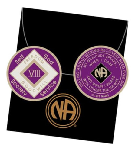 8 Year Violet Purple And White Na Medallion Official  C...