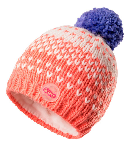 Gorro Niña Lippi Mini Zermatt Pom Beanie Damasco