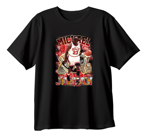 Playera Basket Michael Jordan Grafico Vintage