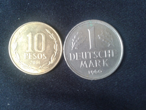 Alemania Federal 1 Mark Níquel 1960 Ceca J