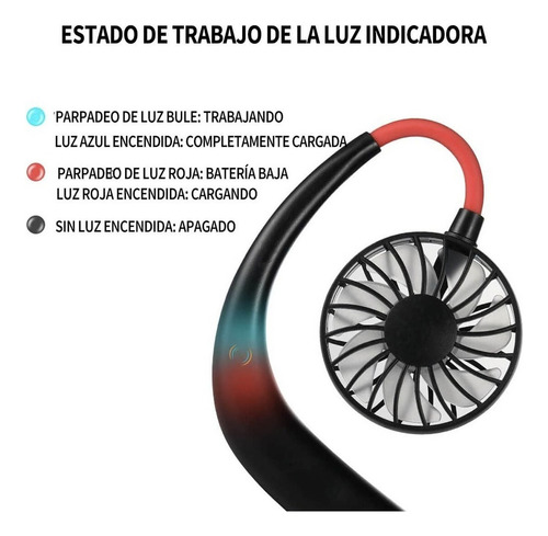 Y Mini Ventilador De Cuello Personal Usb Recargable Portátil