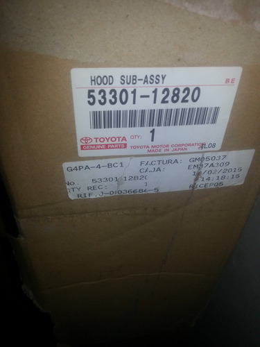 Capot De Corolla Sapito 1998 1999 2000 Original Toyota