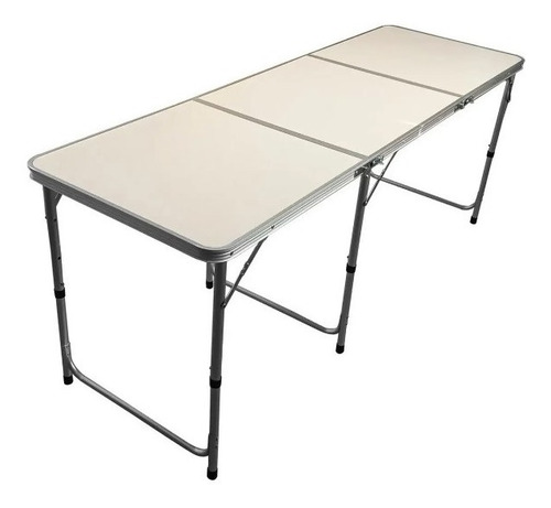 Imagen 6 de 7 de Mesa Plegable Transportable Lavable Camping 180x60cm