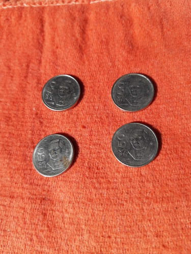 4 Monedas $50 De 1988 A 1992