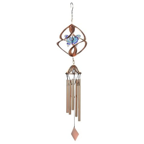 10132 Cosmix Spinner Wind Chime, 25-inches, Butterfly