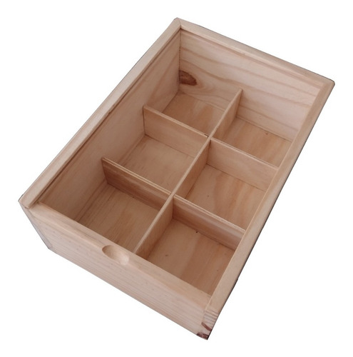 Imagen 6 de 6 de Cajón Caja De Madera Con Tapa Corrediza A Medida