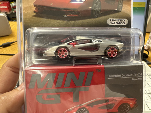 Mini Gt Chase Lamborghini Countach Lpi 800-4 Rosso Mars #720