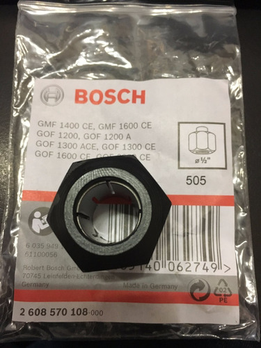 Conjunto De Pinza Y Tuerca De Sujecion 1/2puLG  Router Bosch