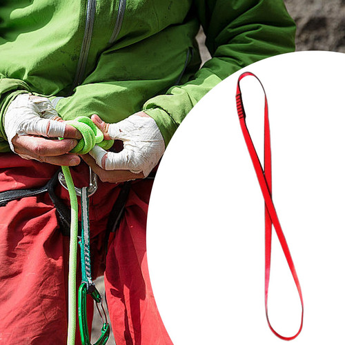 2 Correa De Conexión Plana Para Escalada, Correa De Rojo