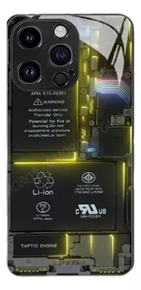 Capa De Telefone De Vidro Com Placa De Circuito Para iPhone