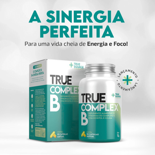 True Source Complexo B 90 Cápsulas Fómula Para Performance