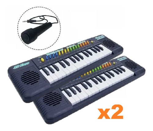 Imagen 1 de 4 de Organo Musical Infantil 32tec C/microfono + Envio X2