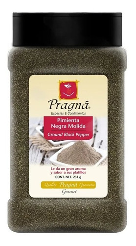 Pimienta Negra Molida 231g Pragná