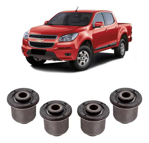 Kit 4 Bucha Borracha Suspensão S10 2015-17