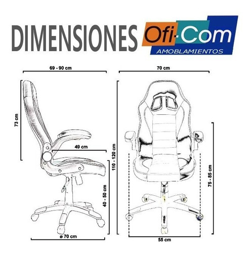 Imagen 8 de 9 de Silla Sillon Gamer Racers Sports Pc Xbox Play Juegos Premium