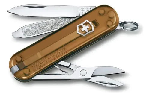 Canivete Victorinox Classic SD Colors Translúcidos Chocolate Fudge 7 Funções