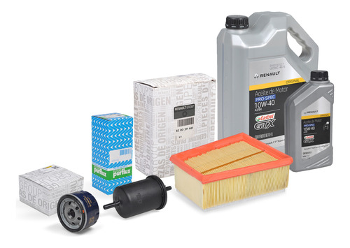 Kit Filtros Original Aceite Castrol 10w40 Sandero 1.6 16v K4