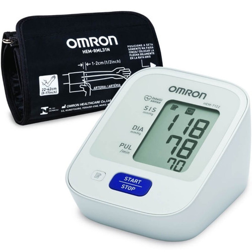 Hem-7122 Omron Aparelho Medidor De Pressão Digital De Braço
