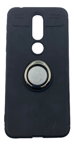 Carcasa Silicon Ring Holder Para Nokia 7.1