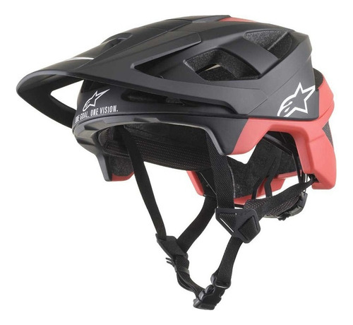 Casco Mtb Bici Vector Pro - Atom Helmet Alpinestar Color Rojo Talle L