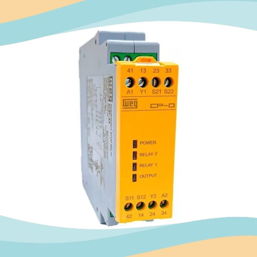 Relé De Segurança Parada Emergência 24vca/vcc Nr12 Cp-d Weg