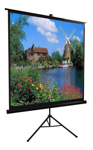 Imagen 2 de 5 de Telon De Proyector Con Tripode 1,80 M X 1,35 M Dinon Rh9726
