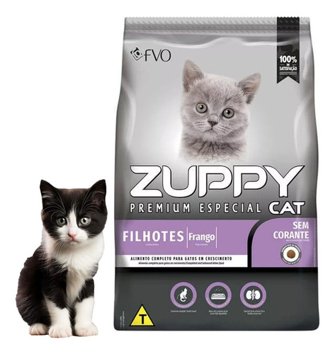 Ração Gato Filhote Frango Premium Especial Cat 10,1kg Zuppy
