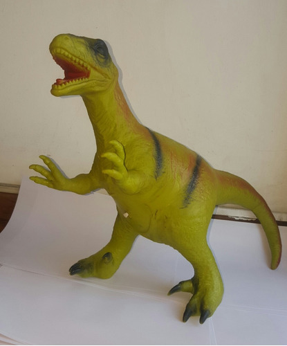 6 Dinosaurios Goma Inflable Pvc Grandes 50 Cm 