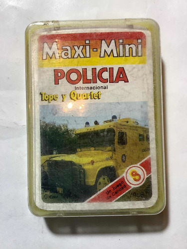 Cartas Tope Y Quartet Policía Internacional Máxi Mini