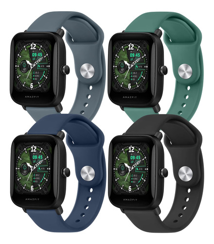 Paquete De 4 Bandas Para Amazfit Gts2, Gts 2e, Gts 2 Mini B.