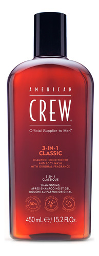 Shampoo Acondicionador Y Gel 3 En 1 American Crew Classic