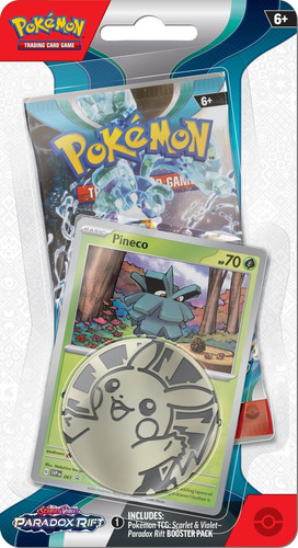 Pokemon Paradox Rift Tcg Scarlet & Violet - Moneda Pikachu Pokémon Inglés