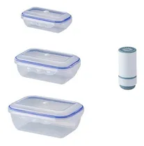 Comprar Recipientes Herméticos Al Vacío Organizadores Cocina Nevera