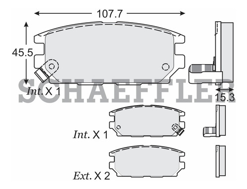 Balatas De Disco Traseras Mitsubishi Gt Eclipse 2007-2008