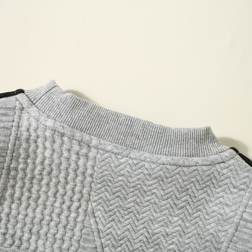 Conjunto Casual Niños Estilo Tejido Con Estampado De Osito Gris 12-18 Meses