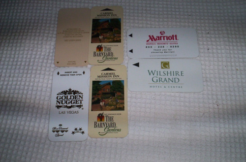 Tarjetas Coleccionables Llaves De Hotel...leer...