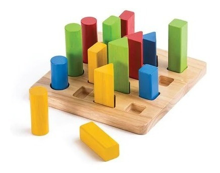 Juego Tablero Encajar Formas Geométricas Niños Plan Toys