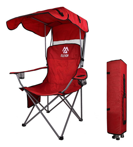 Elevon Silla Plegable Con Soporte Reclinable Para Campamento