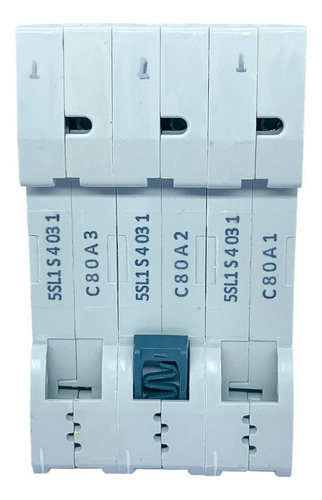 Disjuntor Siemens Tripolar Curva C 80a 5sl1380-7mb
