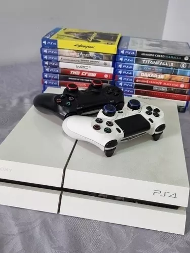 Ps4 Fat 500gb Semi-novo Com 2 Controles + 2 Jogos - Escorrega o Preço