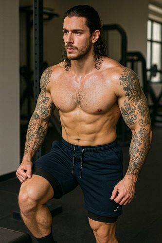 Paquete De 5 Shorts Stretch Para Hombre Comodo Entrenar Gym