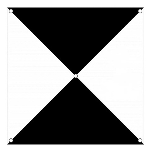 Alvo/ponto De Controle Para Drones 80x80cm - Kit C/15