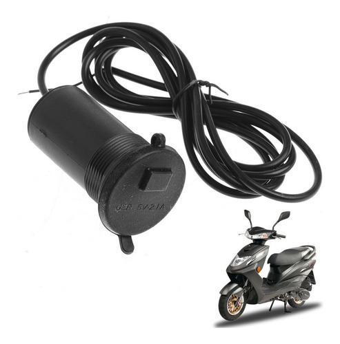 Cargador Usb Para Motos Bici Auto Con Soporte De Manubrio 5v