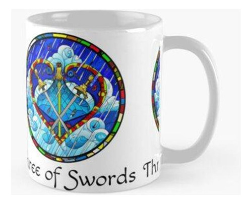 Taza Minor Arcana Three Of Swords - Diseño De Vidrieras Para