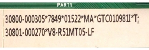 Main Original Tcl 30800-000559 30801-000517 55s451 (Usado)
