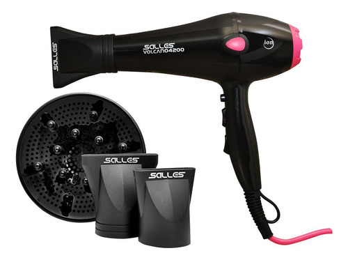 Secador De Cabelo Profissional Volcano4200 / 2200w 110v-rosa