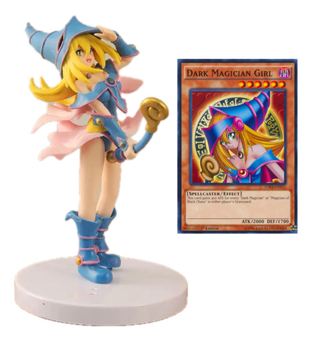 Figura Maga Oscura Yu Gi -oh ! Dark Magician Girl Y Carta 