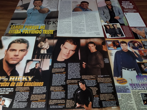 (as046) Ricky Martin * Recortes Revistas Clippings (Usado)