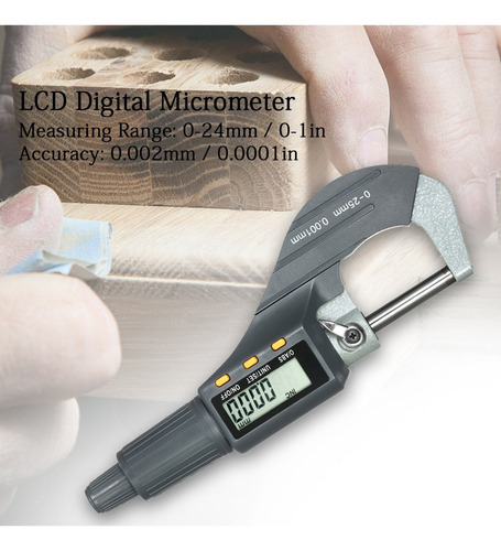Digital Micrometer 0-25mm Electronique Digital Exterior
