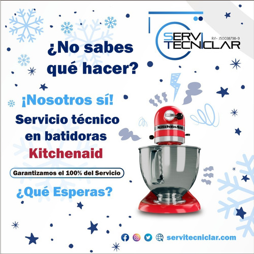 Imagen 3 de 10 de Servicio Tecnico Autorizados Kitchenaid Batidoras Tope Horno